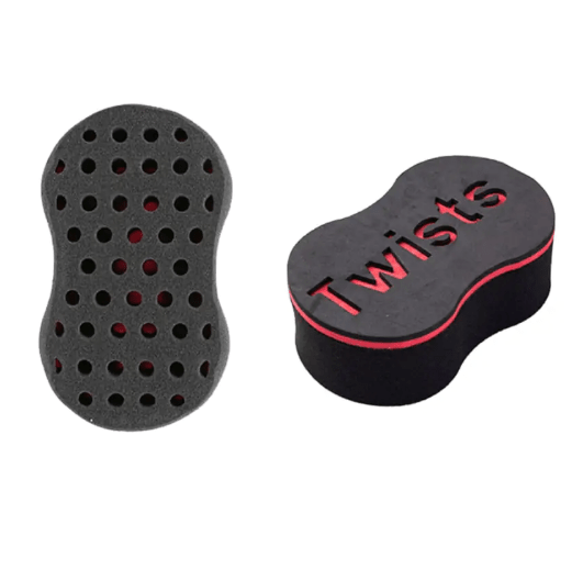 Wave-Shaped Double-Sided Sponge Hair Twist Brush