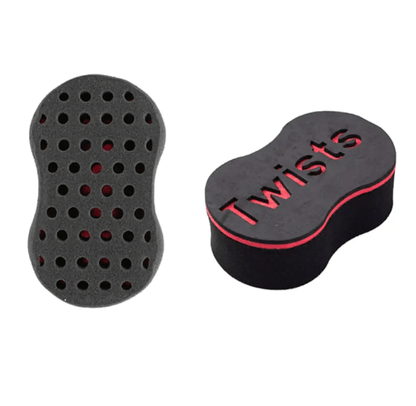 Wave-Shaped Double-Sided Sponge Hair Twist Brush
