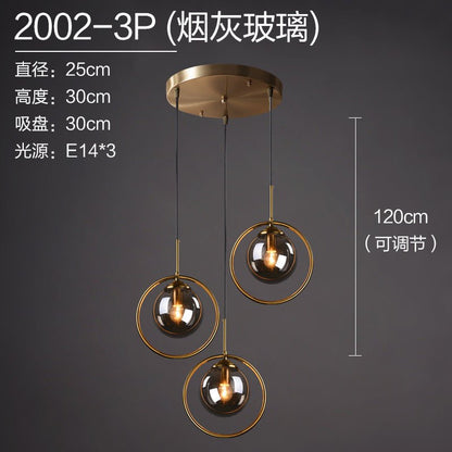Nordic Modern Minimalist Glass Pendant Light