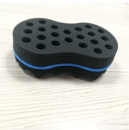 Wave-Shaped Double-Sided Sponge Hair Twist Brush