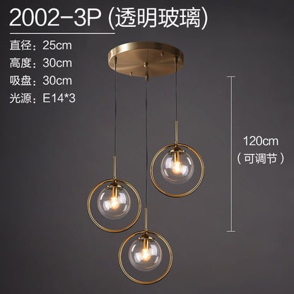 Nordic Modern Minimalist Glass Pendant Light