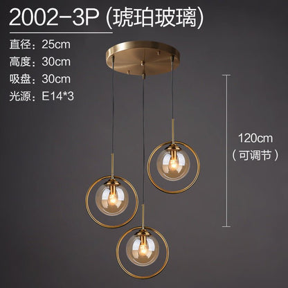 Nordic Modern Minimalist Glass Pendant Light