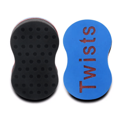 Wave-Shaped Double-Sided Sponge Hair Twist Brush