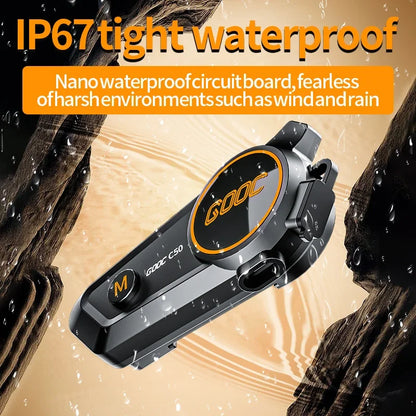 1/2X Music Interphone Bluetooth 5.3 Motorcycle Helmet Intercom Headset Waterproof 300M Intercomunicador Speaker Earphone