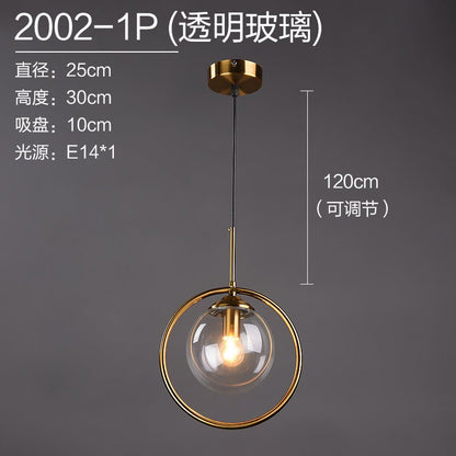 Nordic Modern Minimalist Glass Pendant Light