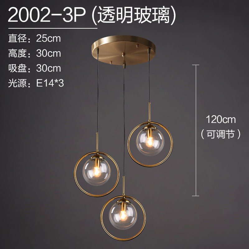 Nordic Modern Minimalist Glass Pendant Light