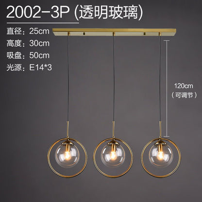 Nordic Modern Minimalist Glass Pendant Light