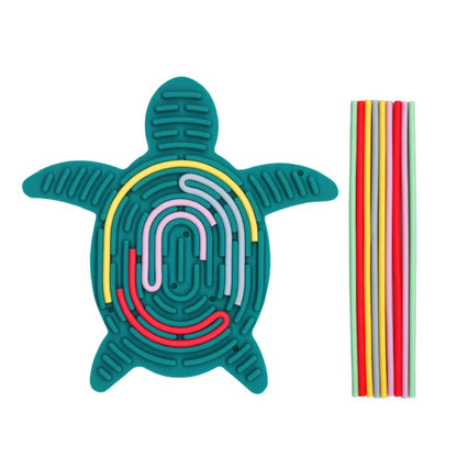 Silicone Rod Travel Fidget Toys Sensory Activity Board for Kids Busy Board Relaxing Anxiety ADHD Autism Stress Relief Party Gift